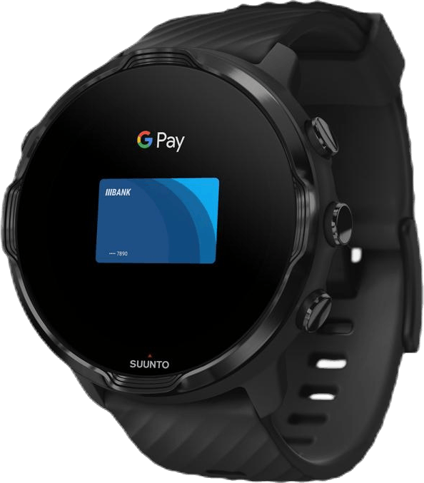 Suunto 7 Black, Unisex, Utrustning, Elektronik, Cykling, Svart, ONESIZE