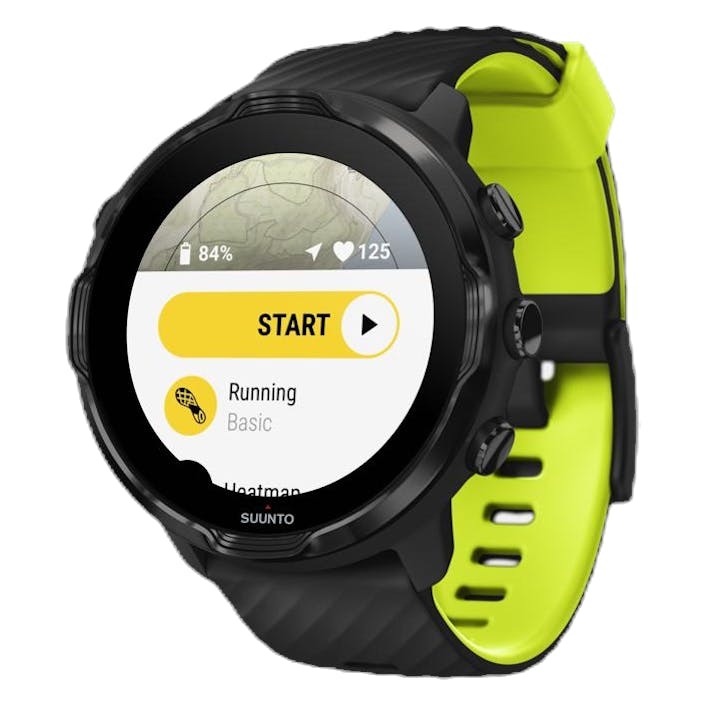 Suunto 7 Green/Black, Unisex, Utrustning, Elektronik, Cykling, Grön/Svart, ONESIZE
