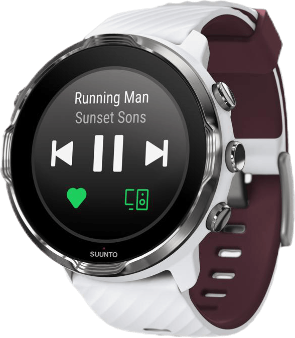 Suunto 7 White, Unisex, varusteet, Elektroniikka, Pyöräily, Valkoinen, ONESIZE