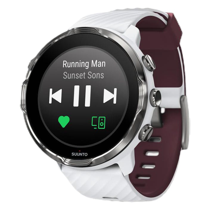 Suunto 7 White, Unisex, Utrustning, Elektronik, Cykling, Vit, ONESIZE