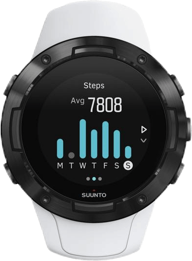 Suunto 5 G1 White/Black, Unisex, Utstyr, Elektronikk, Løping, Hvit/Svart, ONESIZE