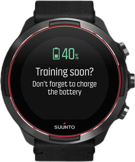 Suunto 9 G1 Baro Black/Red, Unisex, Utrustning, Elektronik, Cykling, Svart/Röd, ONESIZE