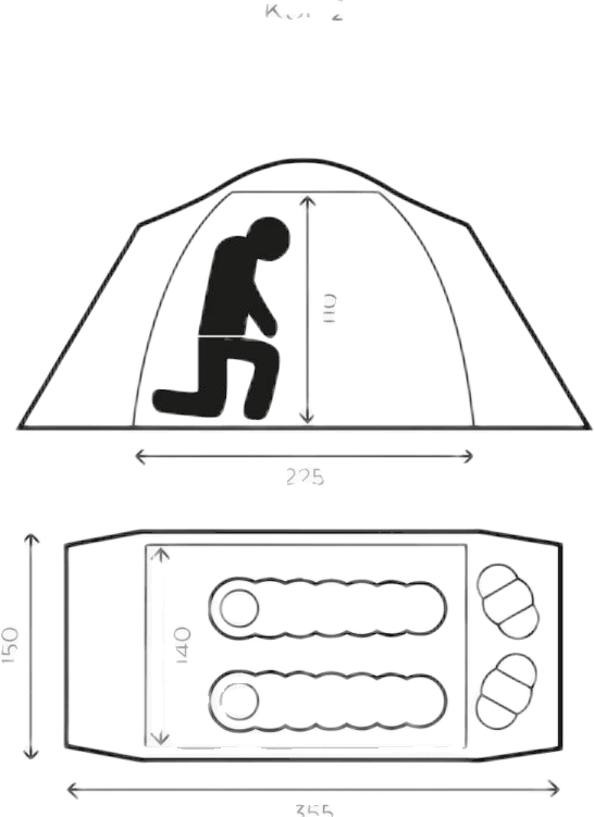 Koli Finland 2 Tent Green, Unisex, Equipment, Hiking Equipment, Green, ONESIZE