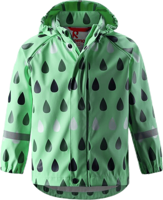 Vesi Raincoat White/Green, Unisex, Klær, jakker, Hvit/Grønn, 98