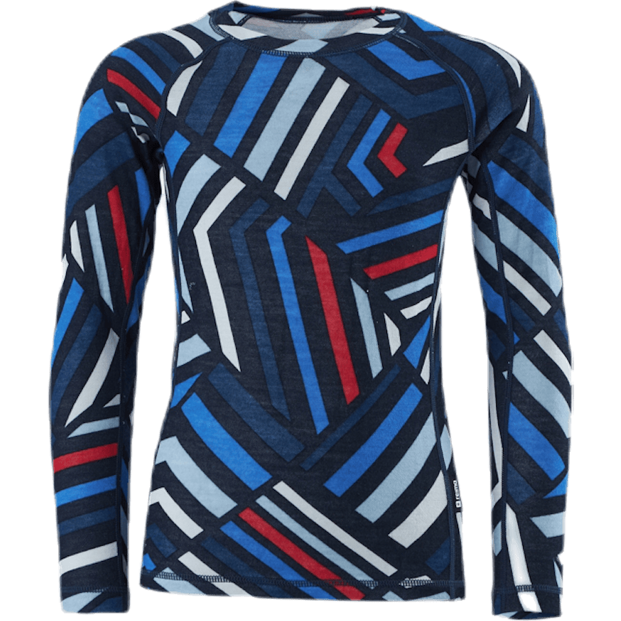 Taitoa Wool/Bamboo Blue/Red - Bild 2