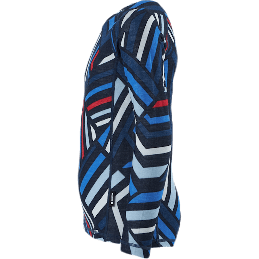 Taitoa Wool/Bamboo Blue/Red - Bild 3