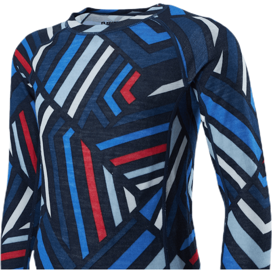 Taitoa Wool/Bamboo Blue/Red - Bild 5