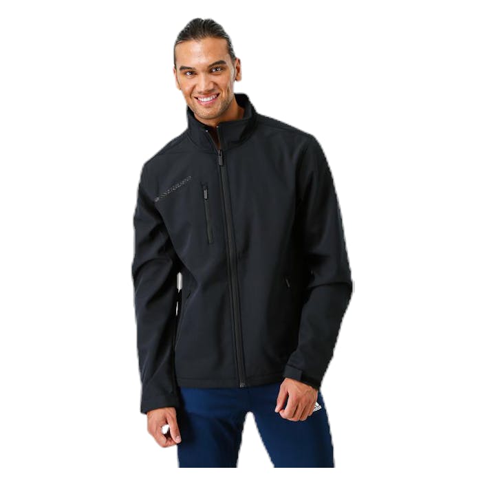 S17 Team Softshell Jacket Black, Male, Odevy, bundy, Ľadový hokej, Čierna, S