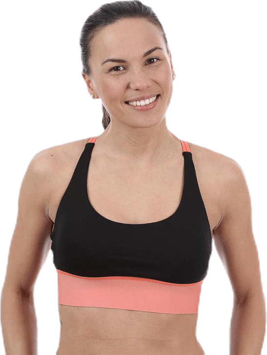 Motion Yoga Bra Orange/Black, Female, Vaatteet, Urheiluliivit, Oranssi/Musta, S