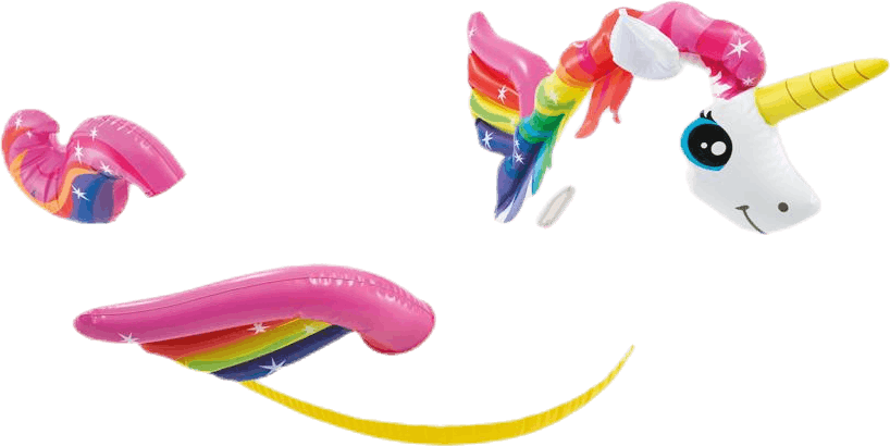 Unicorn Ride-on Pink/White, Unisex, Equipment, toys & games, Swimming, Pink/White, ONESIZE