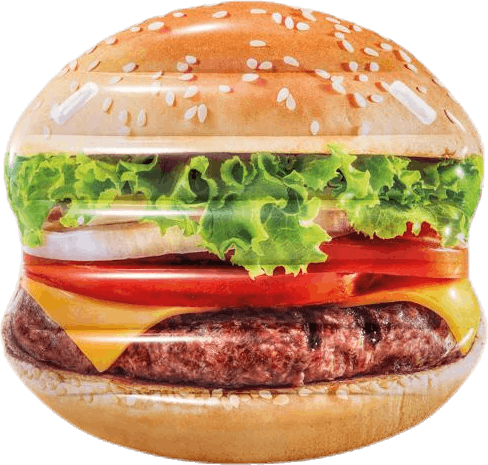 Hamburger Island Patterned, Unisex, Equipment, toys & games, Swimming, Patterned, ONESIZE
