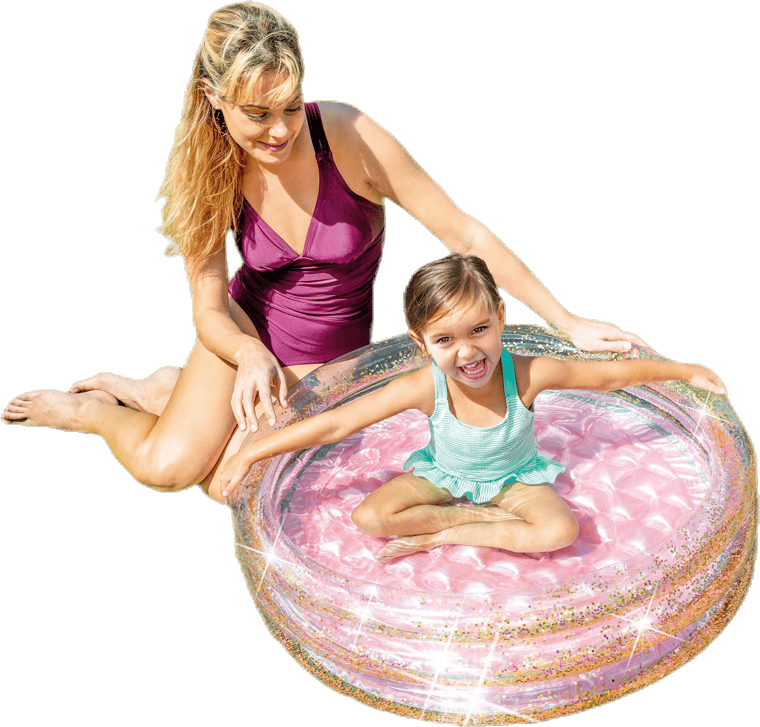 Glitter Mini Pool Pink, Unisex, Equipment, toys & games, Pink, ONESIZE
