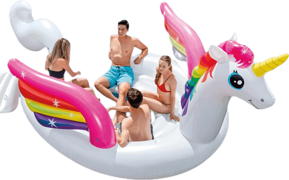 Unicorn Party Island White, Unisex, Ekwipunek, zabawki i gry, Biały, ONESIZE