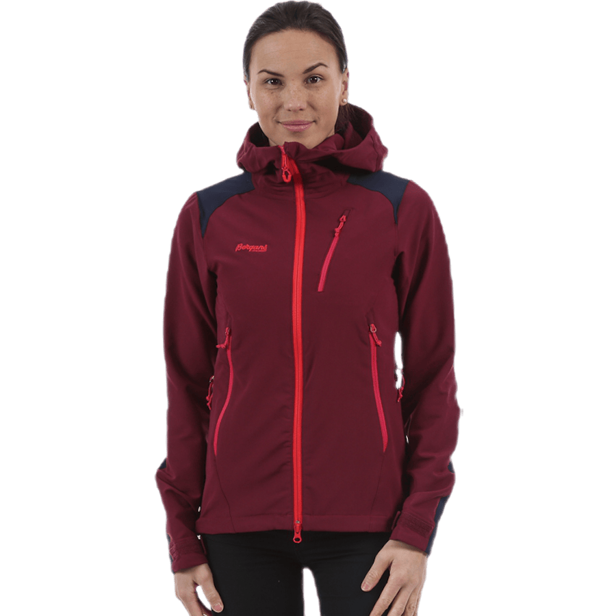 Cecilie Mountaineering Jacket Grey/Red