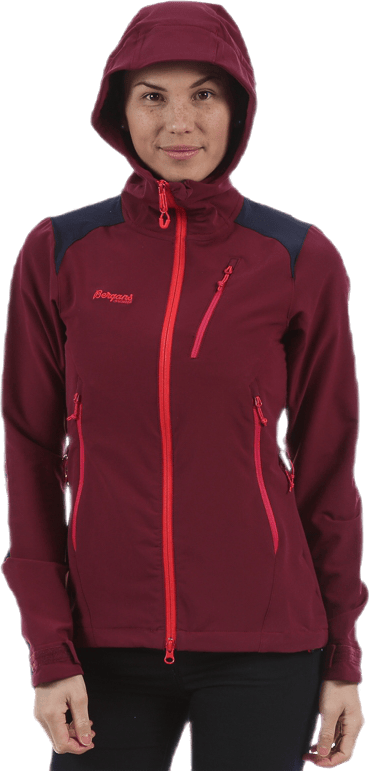 Cecilie Mountaineering Jacket Grey/Red - Bild 3