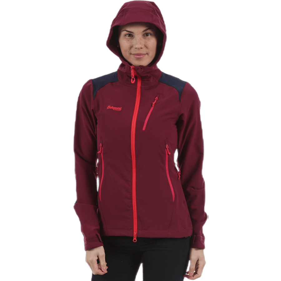 Cecilie Mountaineering Jacket Grey/Red - Bild 3