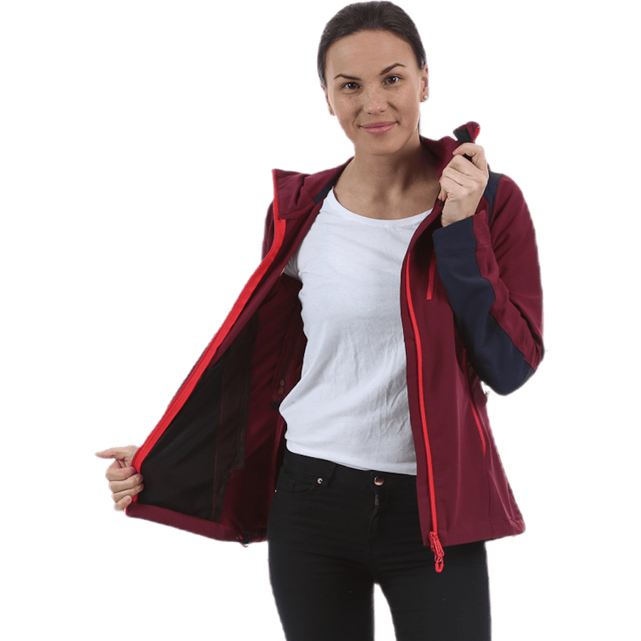 Cecilie Mountaineering Jacket Grey/Red - Bild 4
