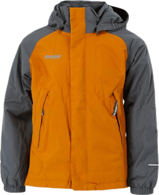 Storm Ins Kids Jacket 10 000 mm Grey/Yellow, Unisex, Apparels, jackets, Grey/Yellow, 116