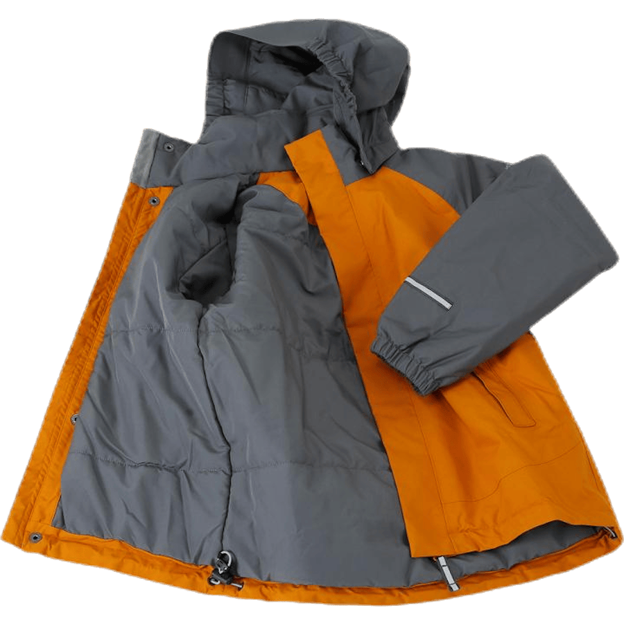 Storm Ins Kids Jacket 10 000 mm Grey/Yellow - Bild 4