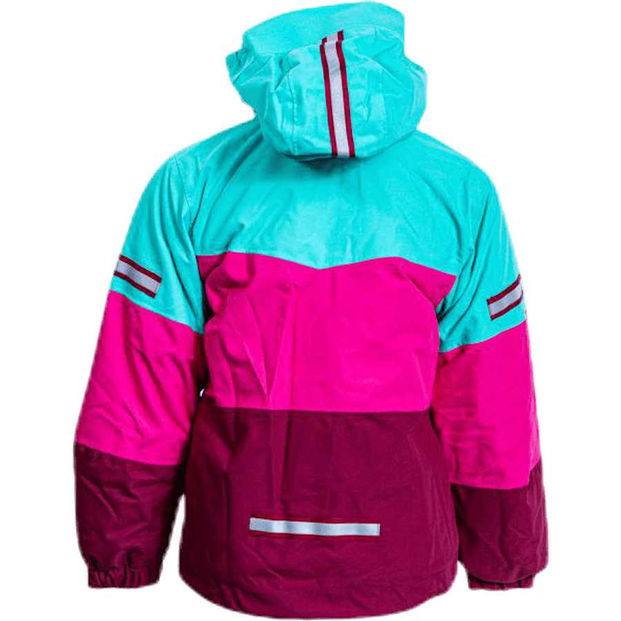 Lilletind Insulated Kids Jacket Pink/Green - Bild 3