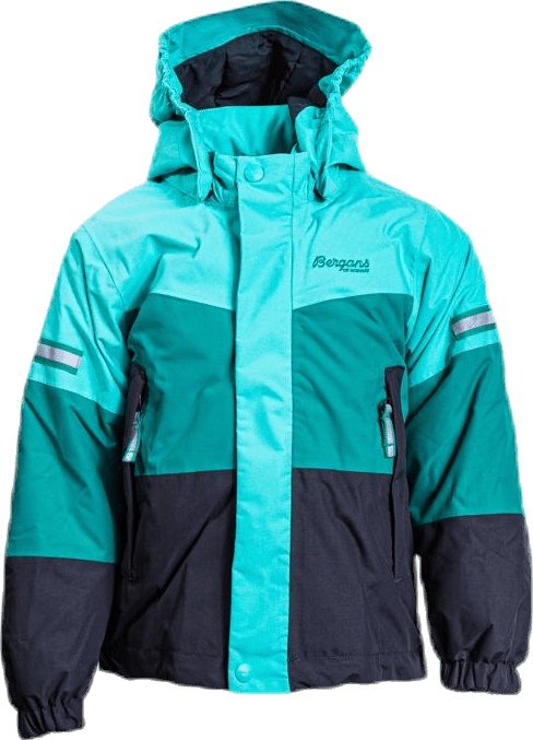 Lilletind Insulated Kids Jacket Green/Grey, Unisex, Apparels, jackets, Green/Grey, 116