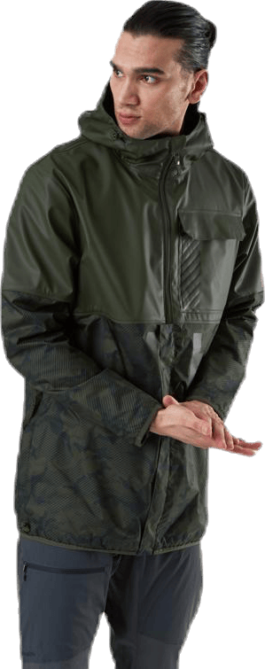 Active Hybrid Pu Jacket Green - Bild 2