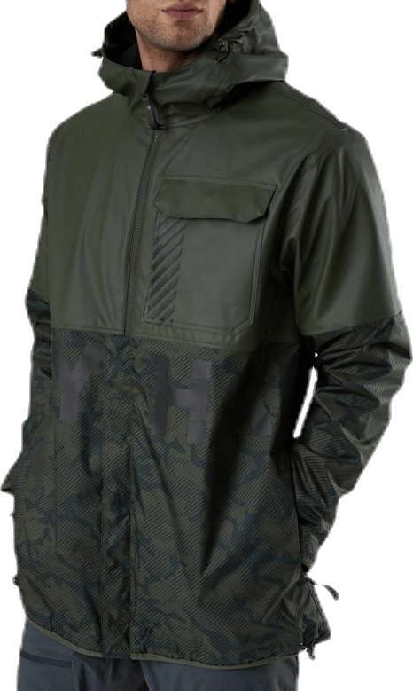 Active Hybrid Pu Jacket Green - Bild 4