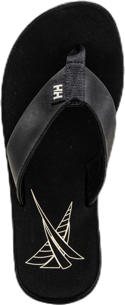 Seasand Leather Sandal Black