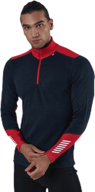 Lifa Merino Midweight 1/2 Zip Blue, Male, Apparels, Shirts, Alpine sports, Blue, M