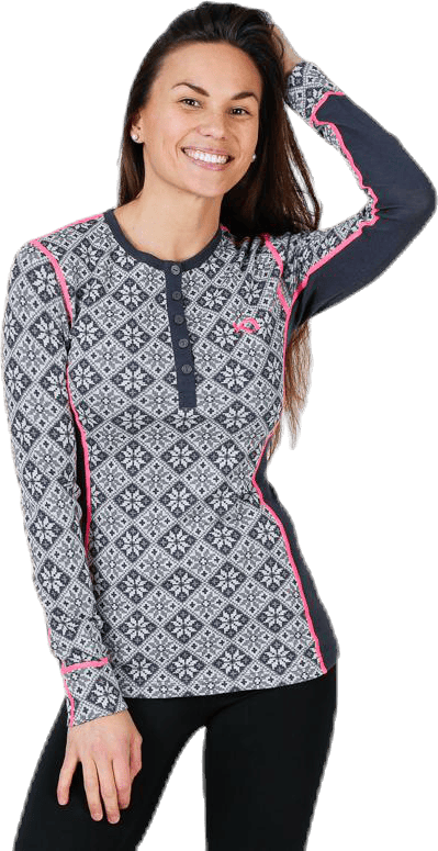 Rose Long Sleeve Shirt Black, Female, Apparels, base layers, Alpine sports, Black, S