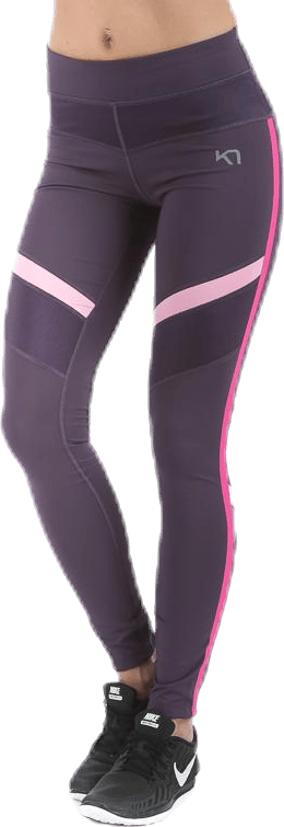 Mathea Tights Purple, Female, Apparels, Leggings, Workout, Purple, M