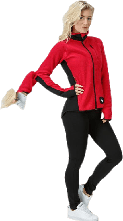 Lumberjane Fleece Jacket Red - Bild 4