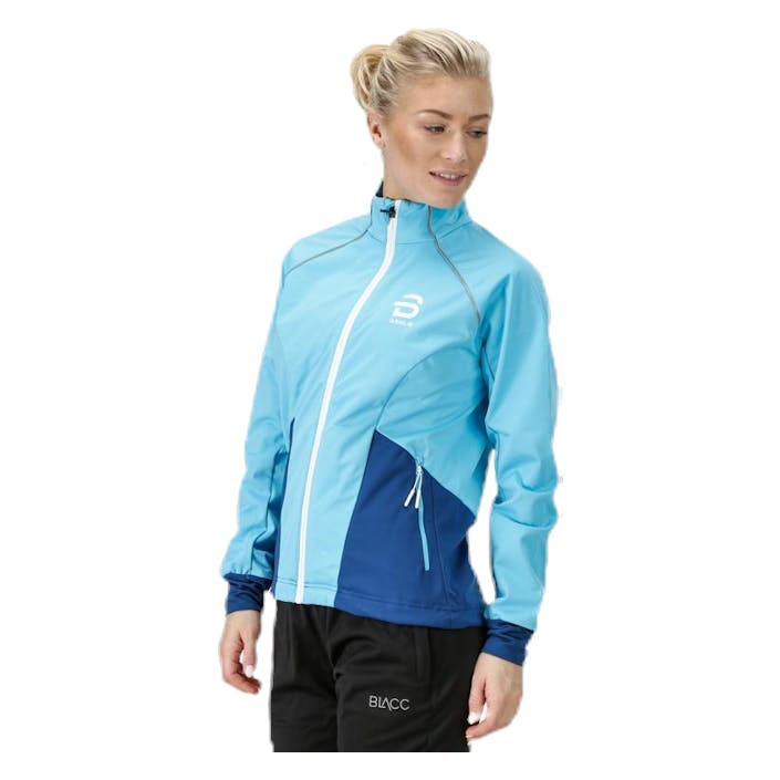 Effect Jacket Blue, Female, Vêtements, vestes, Ski de fond, Bleu, L