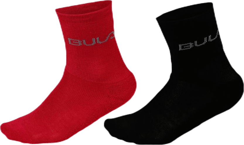 2-Pack Wool Socks Jr Pink/Black, Unisex, Apparels, Socks, Pink/Black, 34-36