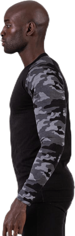 Camo Merino Wool Crew Black - Bild 2