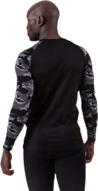 Camo Merino Wool Crew Black - Bild 3