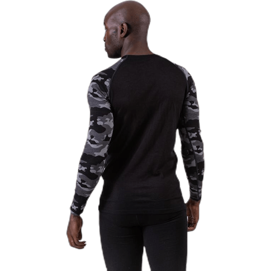Camo Merino Wool Crew Black - Bild 3