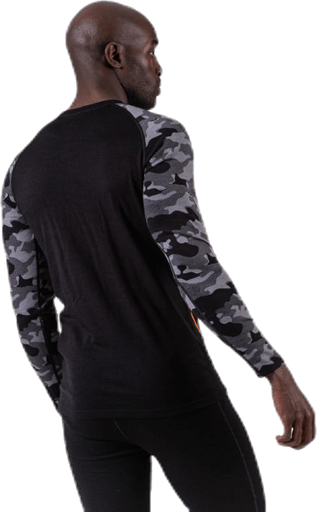 Camo Merino Wool Crew Black - Bild 4