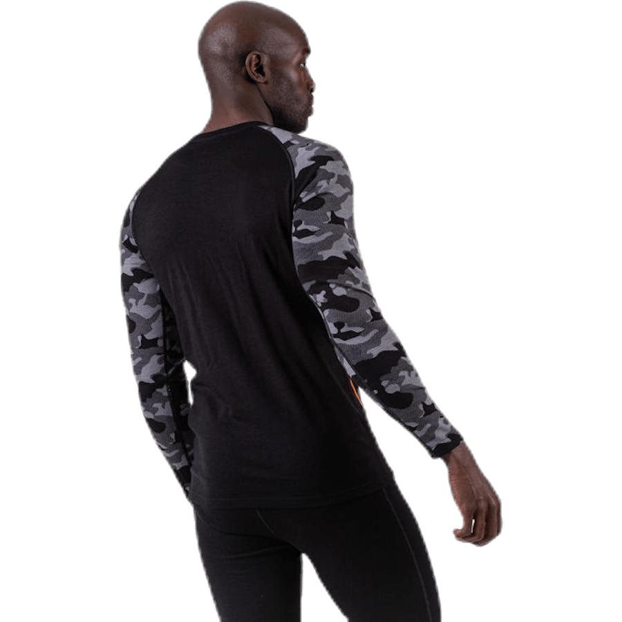 Camo Merino Wool Crew Black - Bild 4
