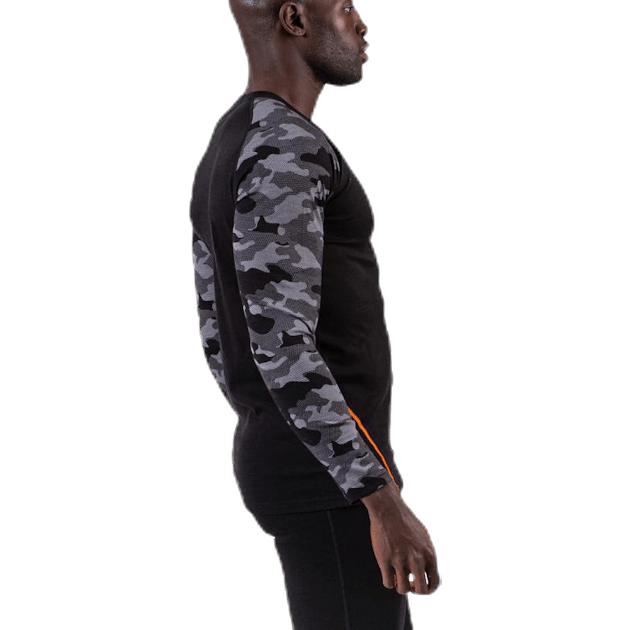 Camo Merino Wool Crew Black - Bild 5