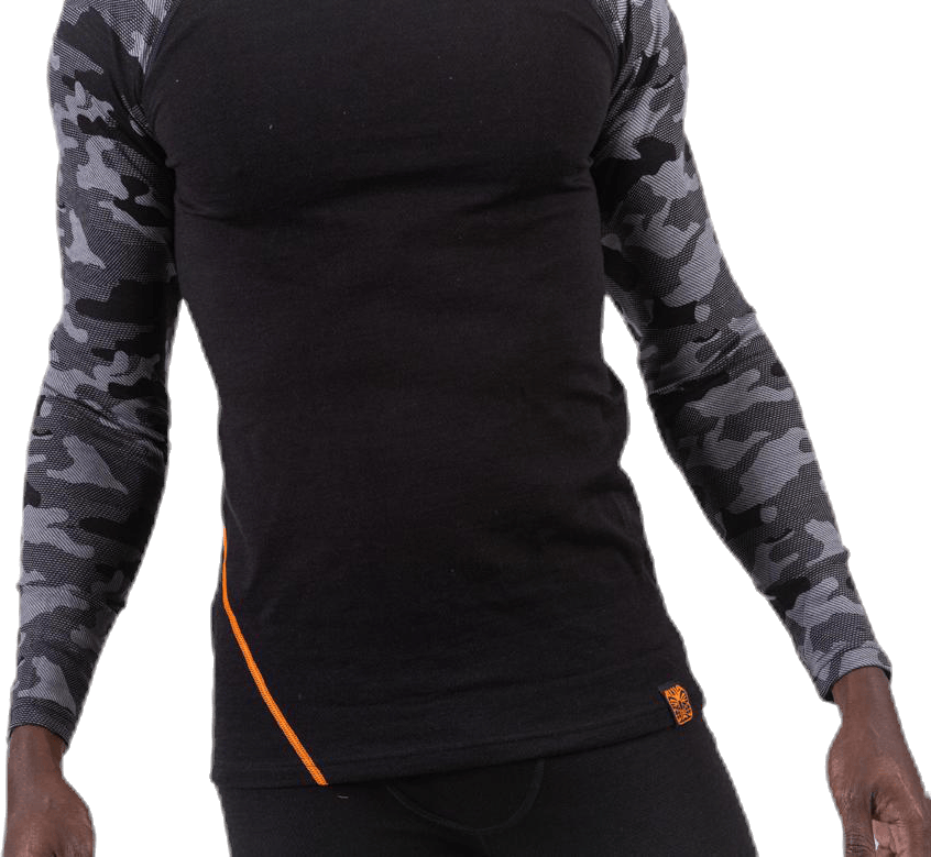 Camo Merino Wool Crew Black - Bild 6
