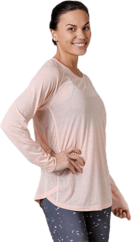 Maria Long Sleeve Shirt Pink, Female, Vêtements, Chemises, Entraînement, Rose, L