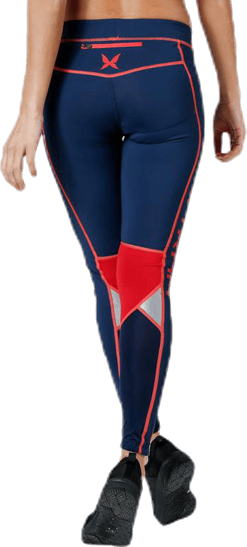 Louise Tights Blue, Female, Apparels, Leggings, Workout, Blue, S