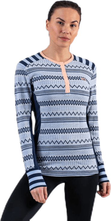 Åkle Long Sleeve Shirt Blue, Female, Apparels, base layers, Alpine sports, Blue, L