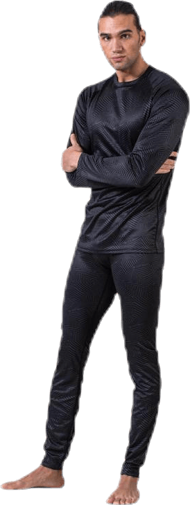 Off Course Baselayerset Black/Grey, Male, Apparels, base layers, Black/Grey, S