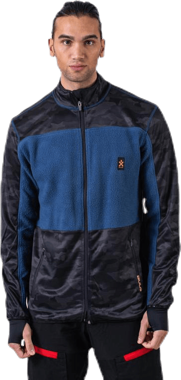 Camo Fleece Jacket Blue