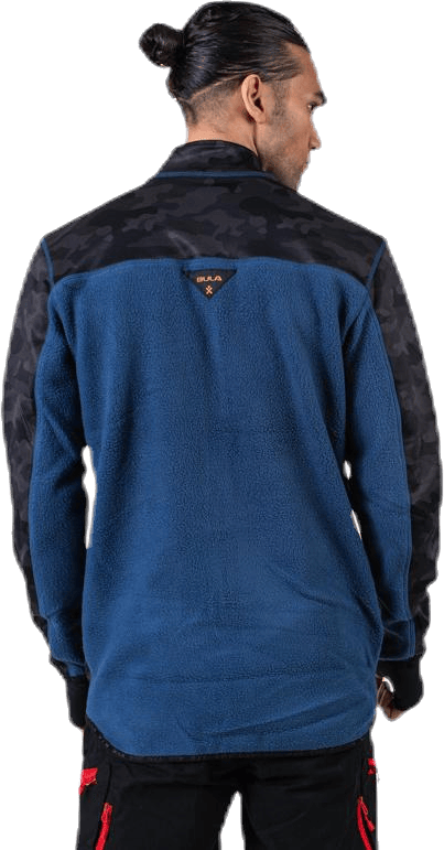 Camo Fleece Jacket Blue - Bild 2