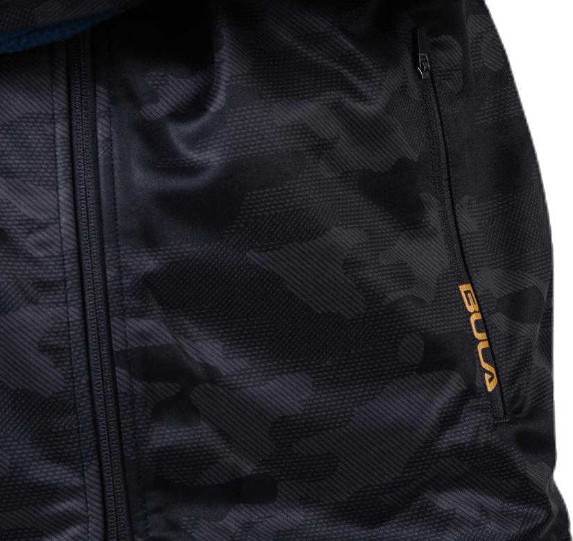 Camo Fleece Jacket Blue - Bild 4