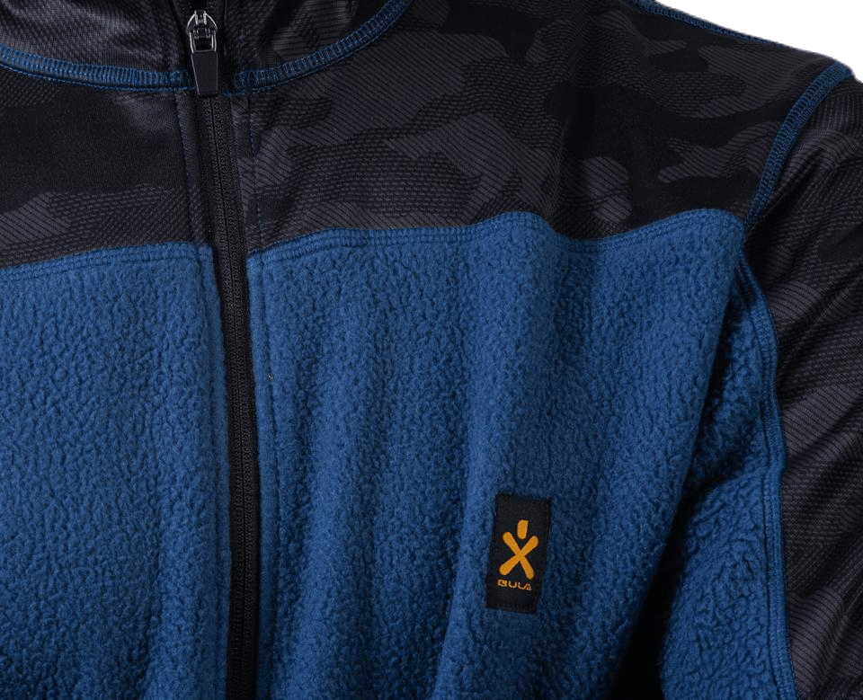 Camo Fleece Jacket Blue - Bild 5