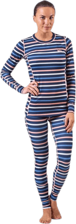 Sjølvsagt Set Blue/Patterned, Female, Apparels, base layers, Alpine sports, Blue/Patterned, M